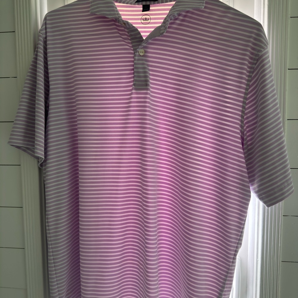 Peter Millar Purple Polo Versatile Lightweight Shirt